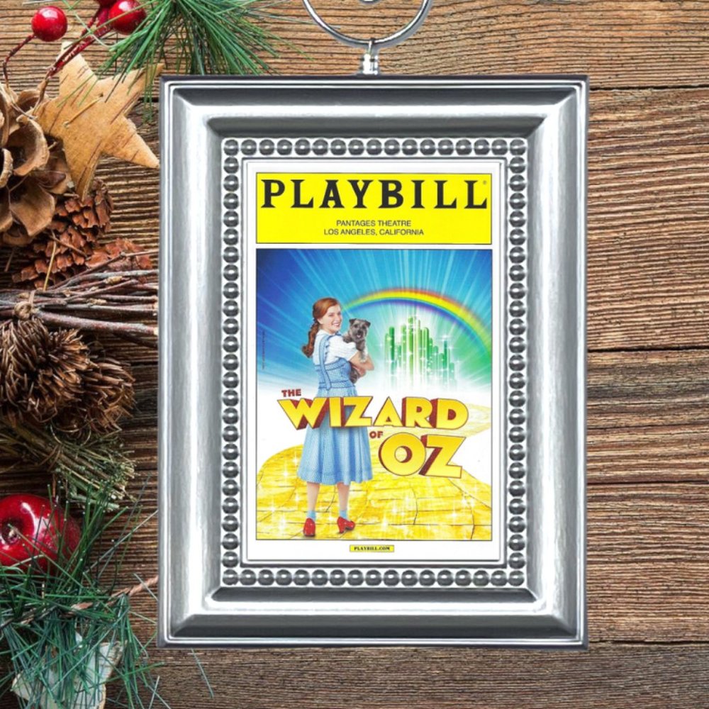The Wizard of Oz Broadway Musical Playbill Christmas Tree Ornament‎